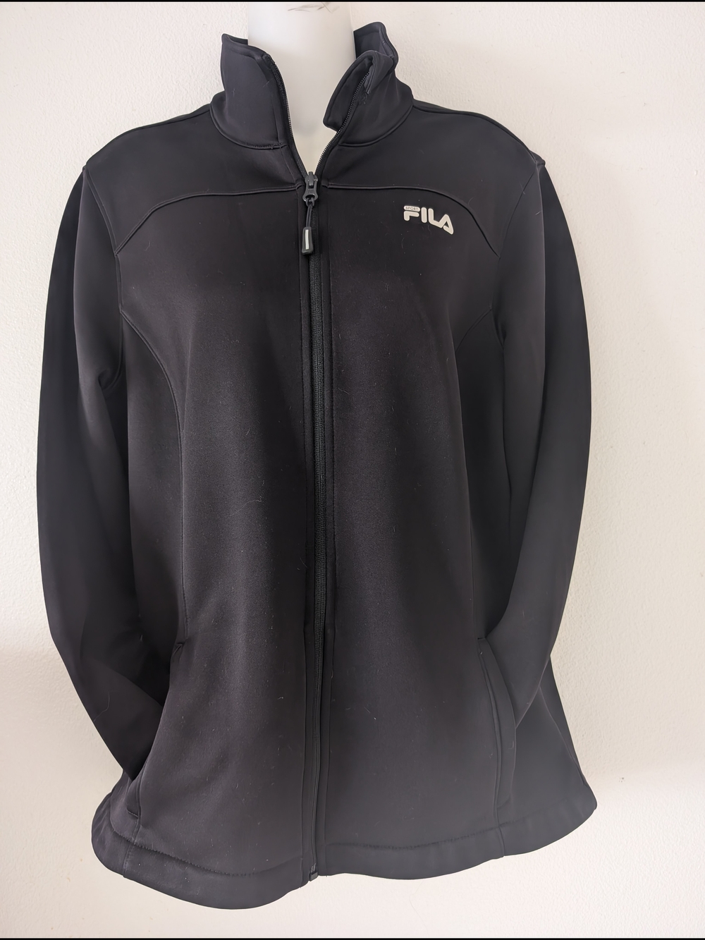FILA Black Women's Full-Zip Bomber Jacket